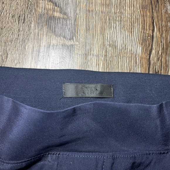 ATM Silk Side Stripe Joggers Pants Midnight Anthony Thomas Melillo Medium - Picture 4 of 7